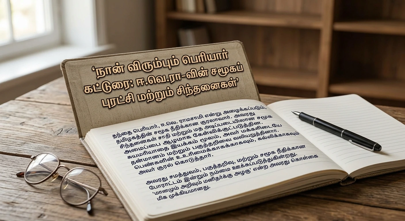 நான் விரும்பும் பெரியார் கட்டுரை: ஈ.வெ.ரா-வின் சமூகப் புரட்சி மற்றும் சிந்தனைகள்